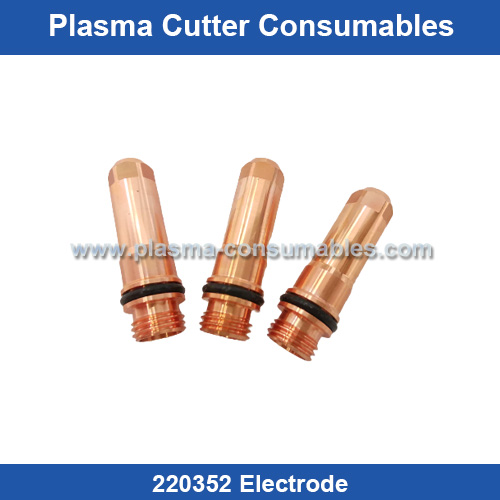 Aftermarket Hypertherm 220352 Electrode Replacement HPR130/260 200A Plasma Cutting Torch Consumables Supplier