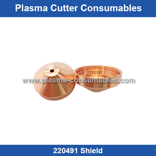 Aftermarket Hypertherm 220491 Shield Replacement HSD 130A Plasma Cutting Torch Consumables Supplier