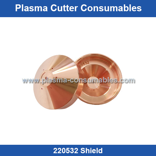 Aftermarket Hypertherm 220532 Shield Replacement HSD130 50A Plasma Cutting Torch Consumables Supplier