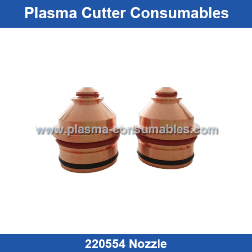 Aftermarket Hypertherm 220554 Nozzle Replacement HPR260 30A Plasma Cutting Torch Consumables Supplier