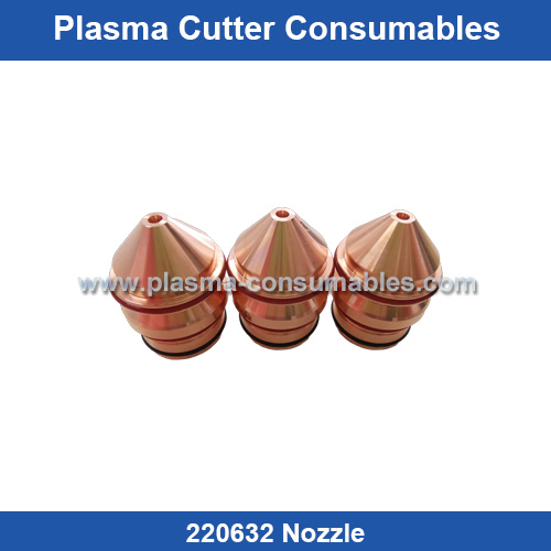 Aftermarket Hypertherm 220632 Nozzle Replacement HPR400XD 400A Plasma Cutting Torch Consumables Supplier