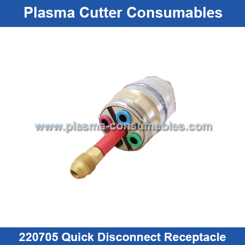 Aftermarket Hypertherm 220705 Quick Disconnect Receptacle Replacement HPR400XD Plasma Cutting Torch Consumables Supplier