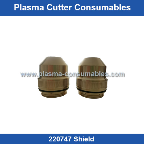 Aftermarket Hypertherm 220747 Shield Cap Replacement HPR400XD 30-130A Plasma Cutting Torch Consumables Supplier