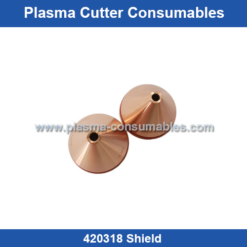 Aftermarket Hypertherm 420318 Shield Replacement XPR 130A Plasma Cutting Torch Consumables Supplier